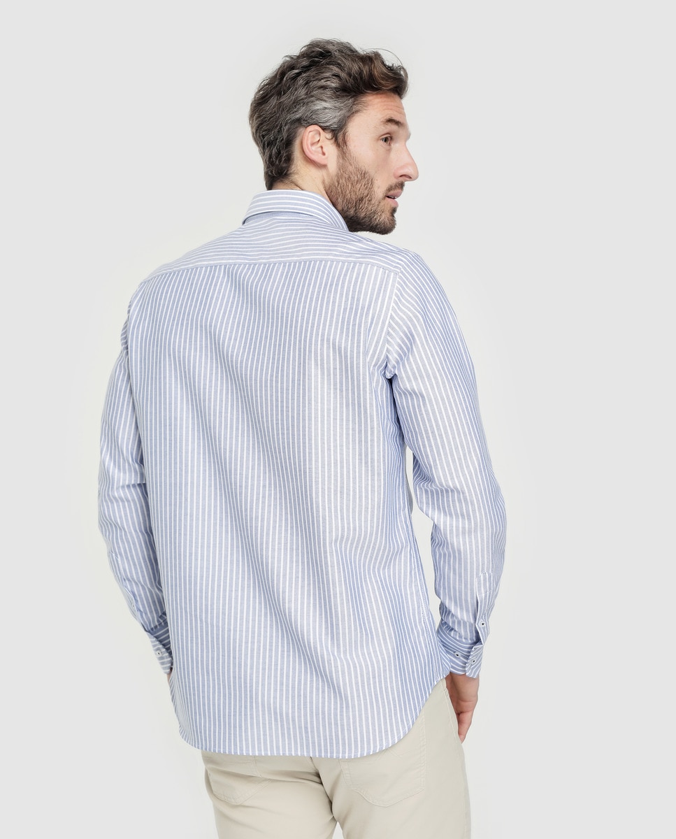 Camisa De Hombre Pertegaz Classic De Rayas Azul · Pertegaz · Moda · El