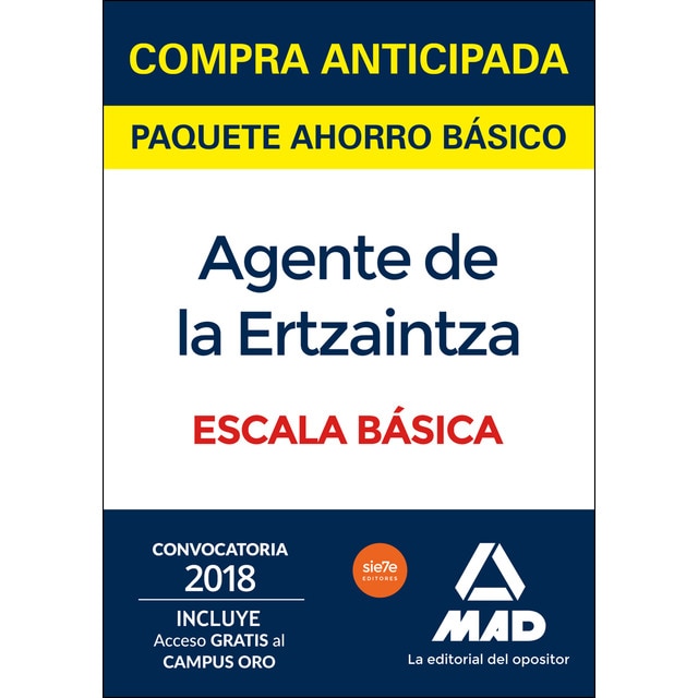 Paquete ahorro básico agente de la ertzaintza escala básica. Ahorra 63 &amp;#x020ac;