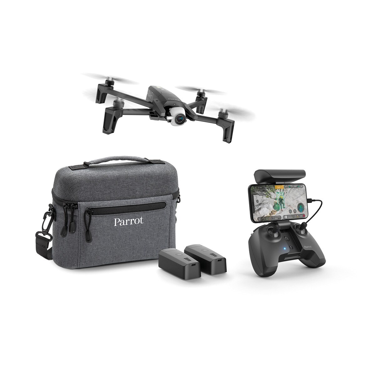 Drone Parrot Anafi 4K Extended + Mando + Bolsa + 2 Baterías adicionales