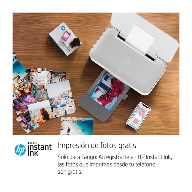 Impresora Multifunción tinta HP Tango Wi-Fi, compatible con Instant Ink