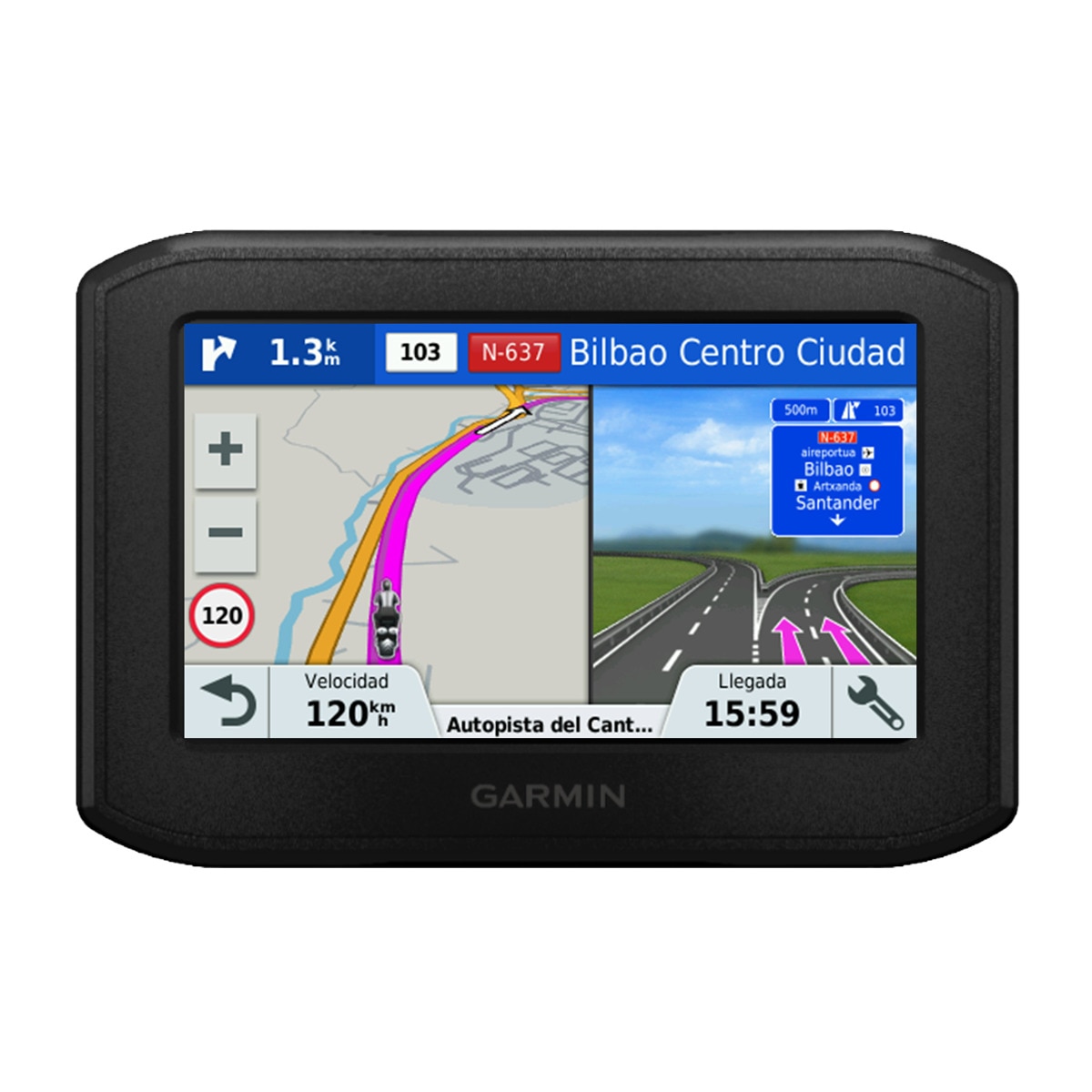 Navegador de moto Garmin Zumo 346LM WE 4,3 EU 24 con Bluetooth