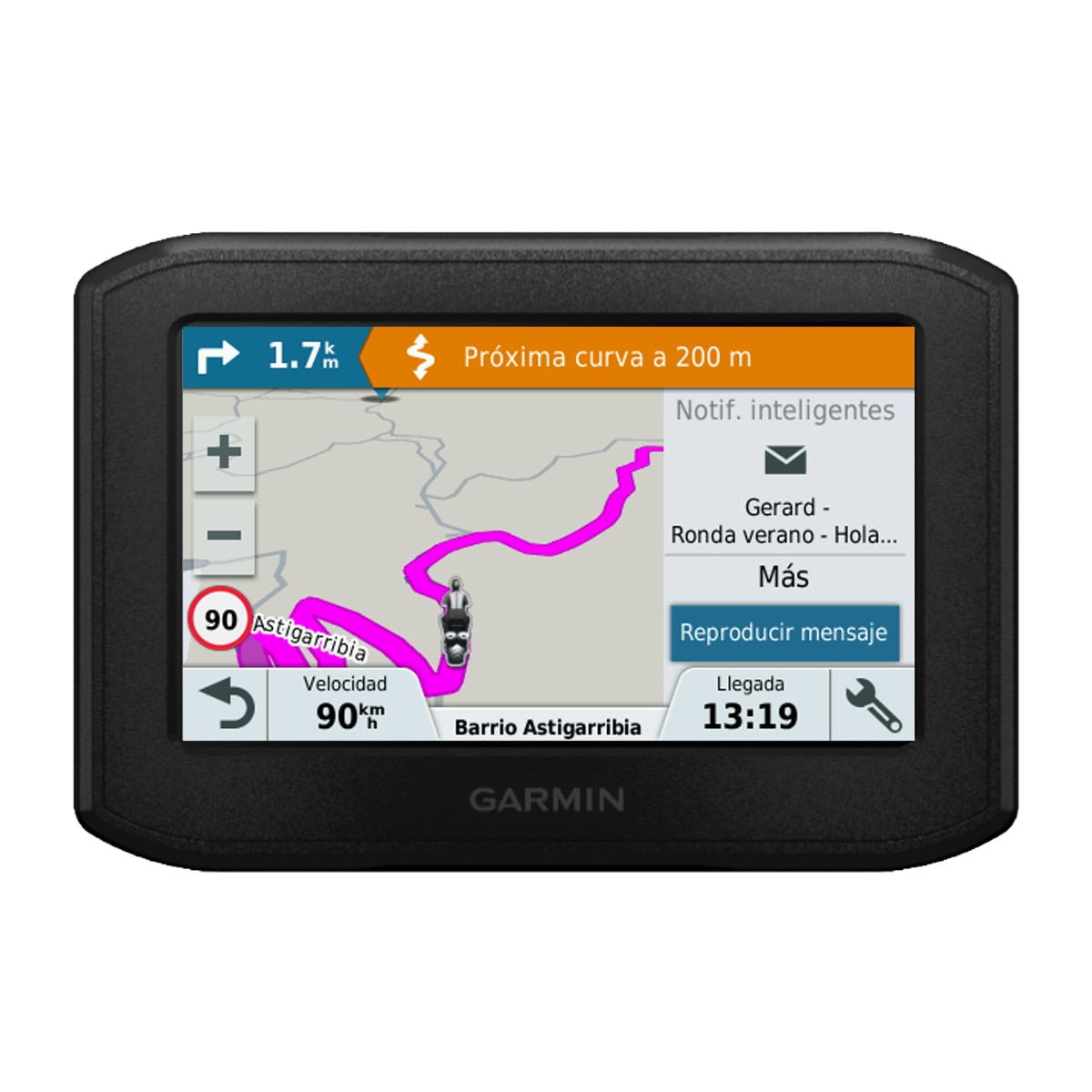 Navegador de moto Garmin Zumo 396LM EU 4,3" EU 45 con Bluetooth