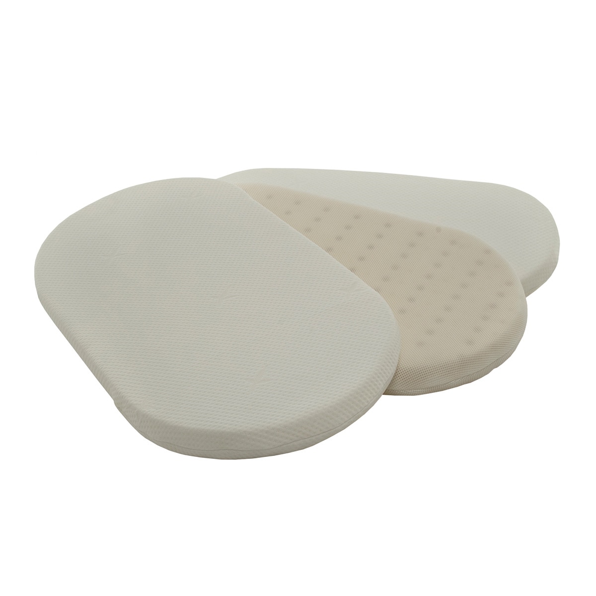 Colchão para Mini-berço de látex oval branco Branco-2