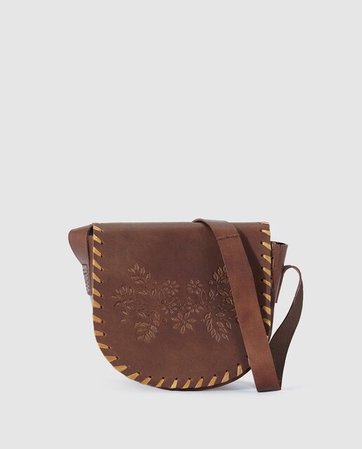 Bolso de niña Brotes de piel con flor