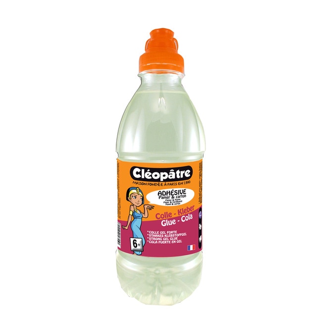 Bote Cola Transparente de 500gr  Cleopatre Transparente