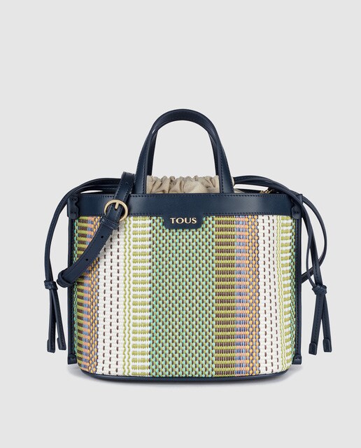 Mano Con Fionata Marino Azul Bolso Multicolor De Tous En Entrelazado VSGUzMLqp