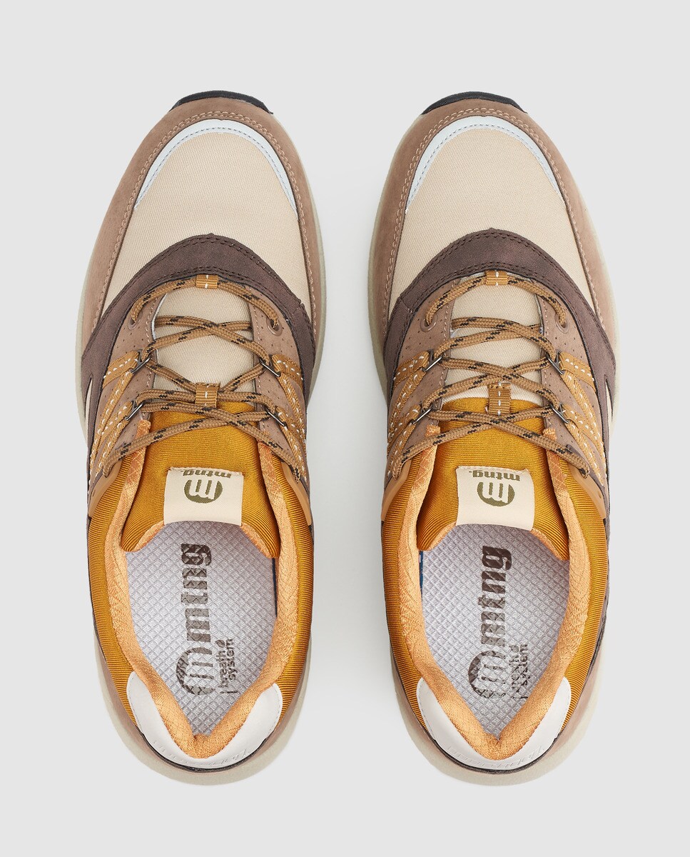 Zapatillas Deportivas De Hombre Topo Color Detalles Mustang Contraste Con A WD2EHI9