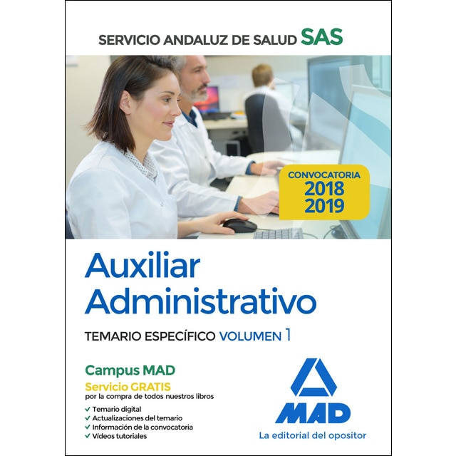 Auxiliar administrativo del servicio andaluz de salud. Temario específico volumen 1.pdf