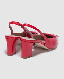 Sapatos de salto de mulher Gloria Ortiz em pele com adorno a condizer