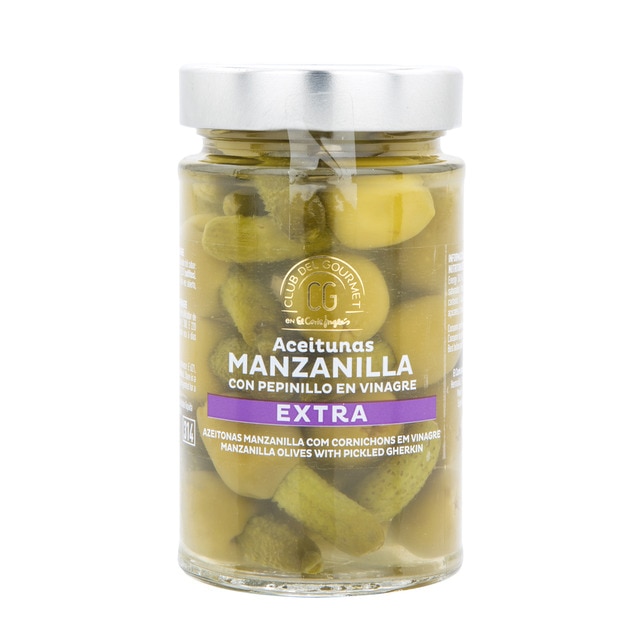 Olives Manzanilla et cornichons au vinaigre extra Club del Gourmet