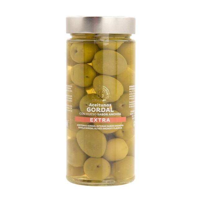 Aceitunas Gordal con hueso sabor anchoa extra Club del Gourmet