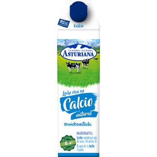 Lactosa sin con leche calcio