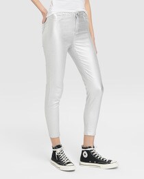 silver jeggings