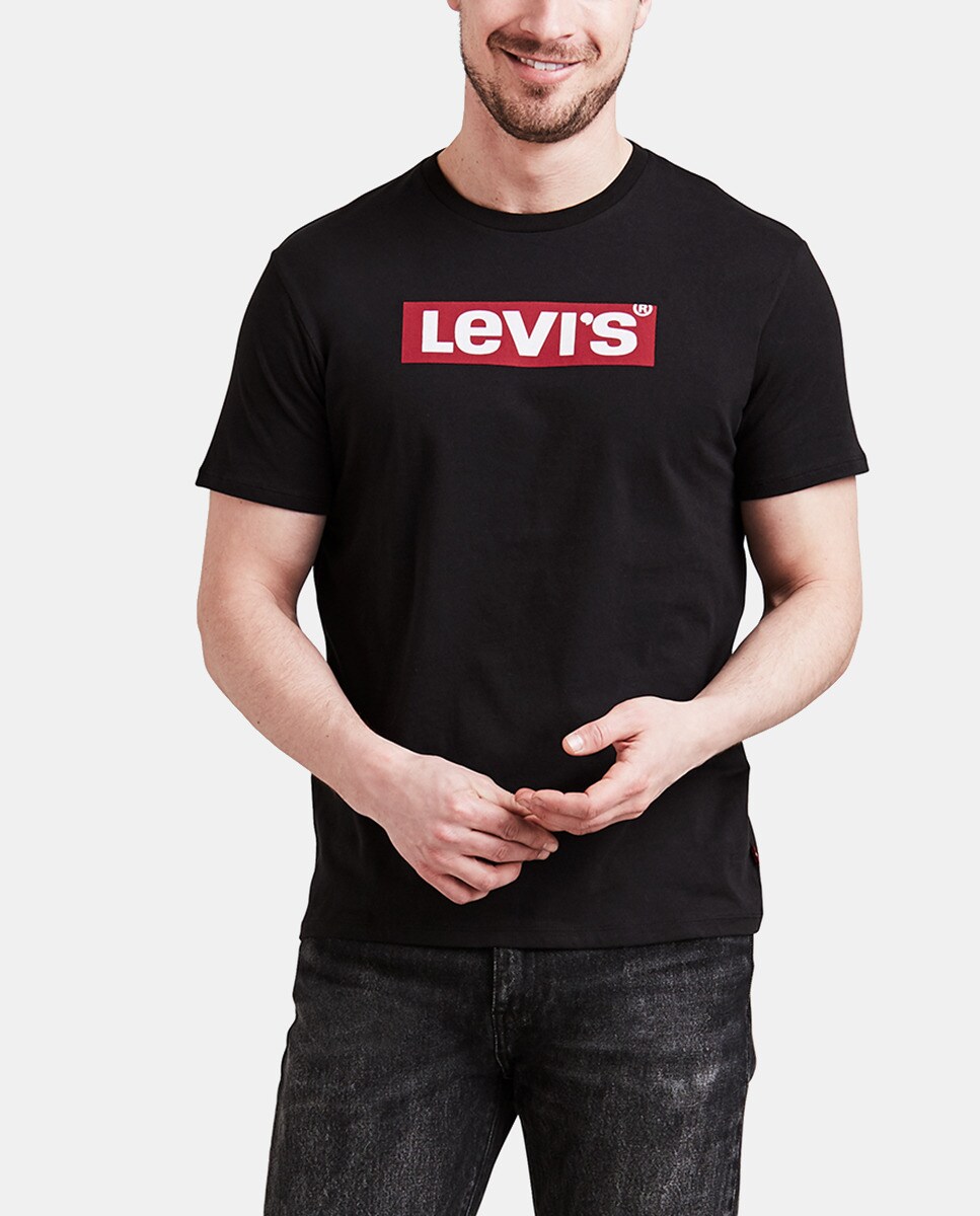 Camiseta de hombre Levi´s negra de manga corta · Levi