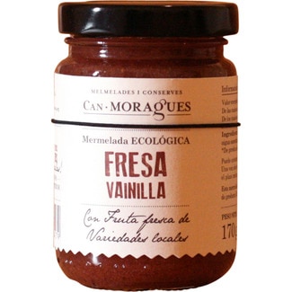 CAN MORAGUES mermelada de fresa con vainilla frasco 170 g