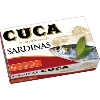 CUCA sardinas en escabeche lata 85 g neto escurrido