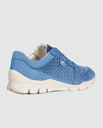 De Con Efecto Geox Color Mujer Zapatillas Deportivas Azul Metalizado oxdCBerW