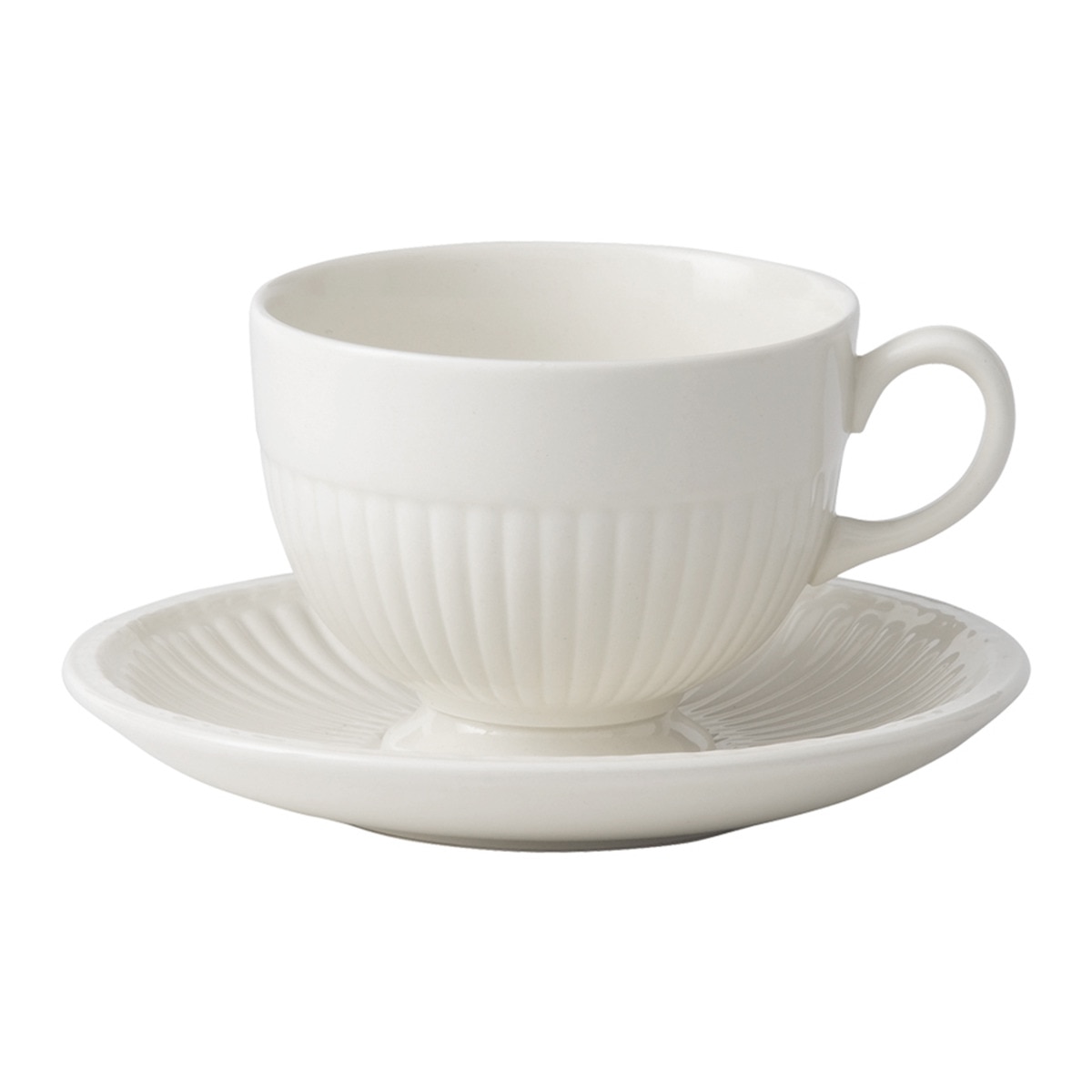 Wedgwood - Taza De Té Con Plato Edme Blanco En Oferta Wedgwood - Taza De Té Con Plato Edme Wedgwood.