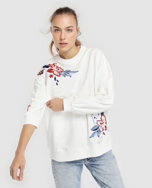 pepe jeans white sweatshirt