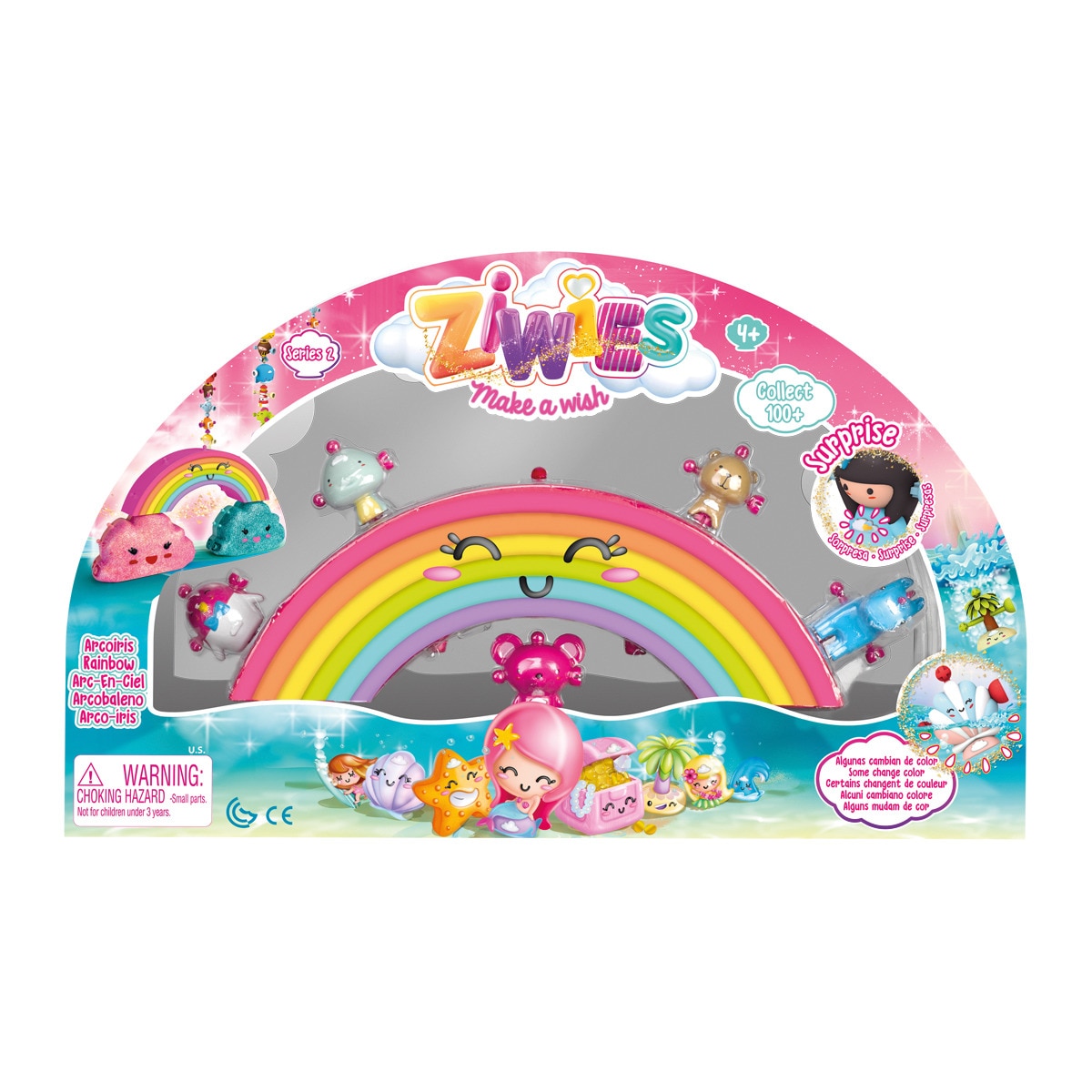 Ziwies Arco Iris 5 08 muñeca famosa 13006420 con figuritas coleccionables para niños 4 8 700014800