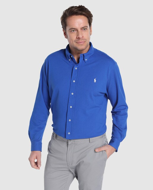 camisa pique hombre