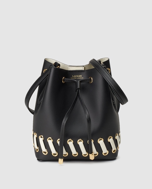 ralph lauren black bucket bag