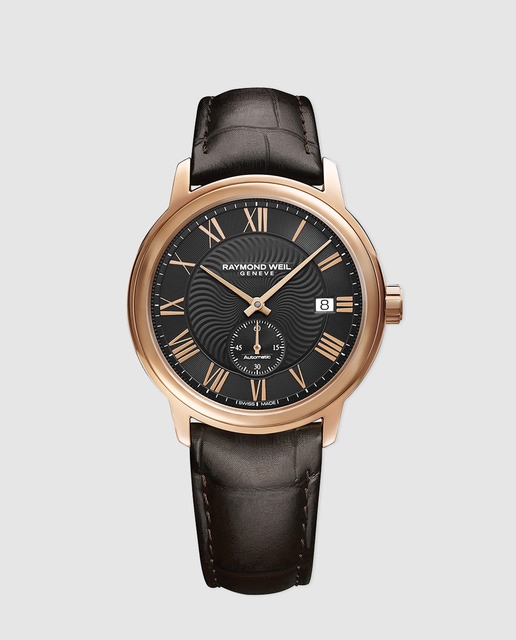 Reloj de hombre Raymond Weil Maestro 2238 -PC5-00209 automático de piel marrón