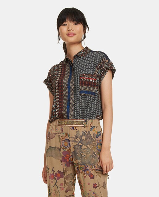 Mujer Desigual Estampado Pantalón De Fluido Yvbfg76y