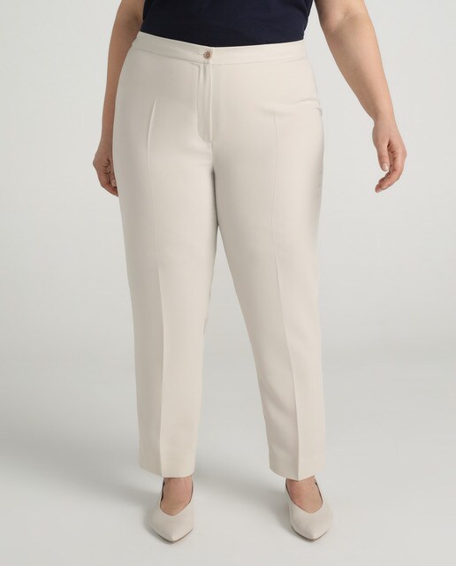 plus size slim fit trousers