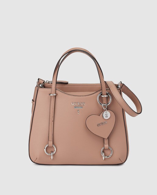 Bolso · Charm De Con Mano Guess Corazón Moda Pequeño En Topo gbfy76