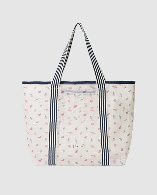 white beach tote