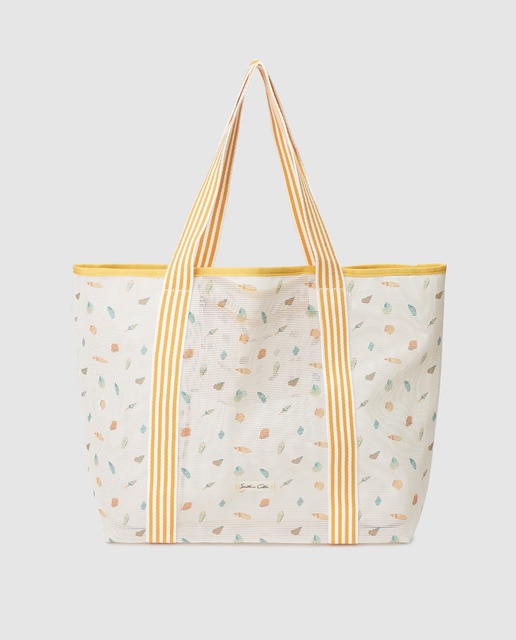 white beach tote