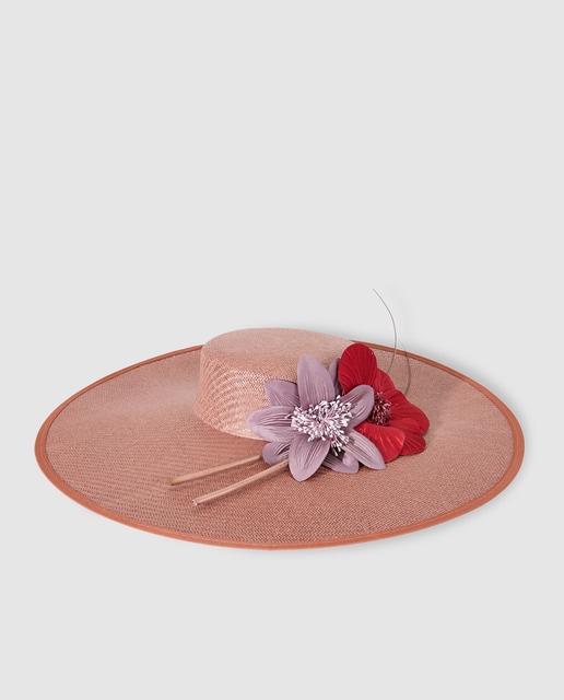 hat with flowers