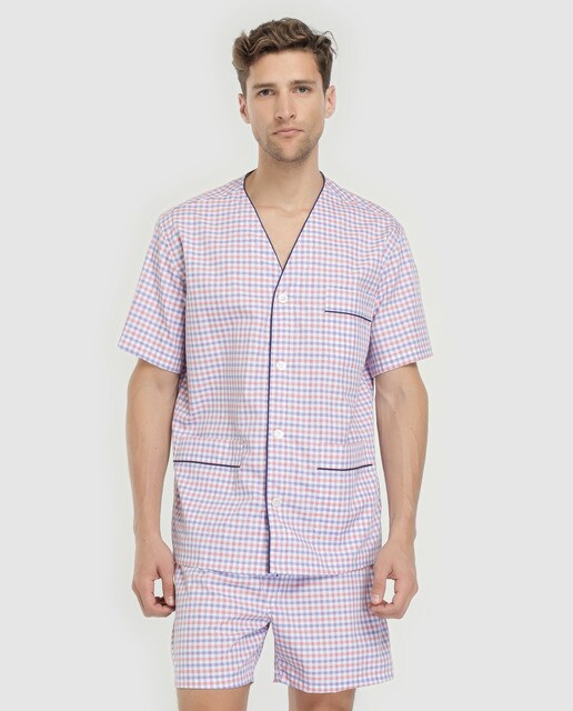 pijama corto tela hombre