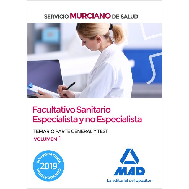 Facultativo sanitario especialista y no especialista del servicio murciano de salud. Temario parte general y test volumen 1.pdf