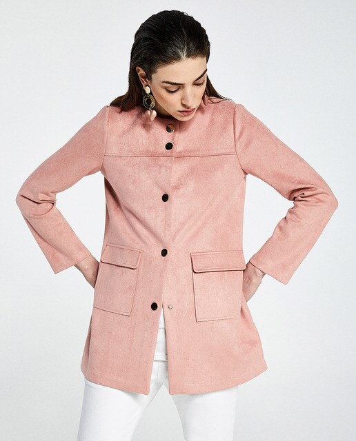 crew neck jacket women's