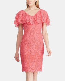 coral evening dress