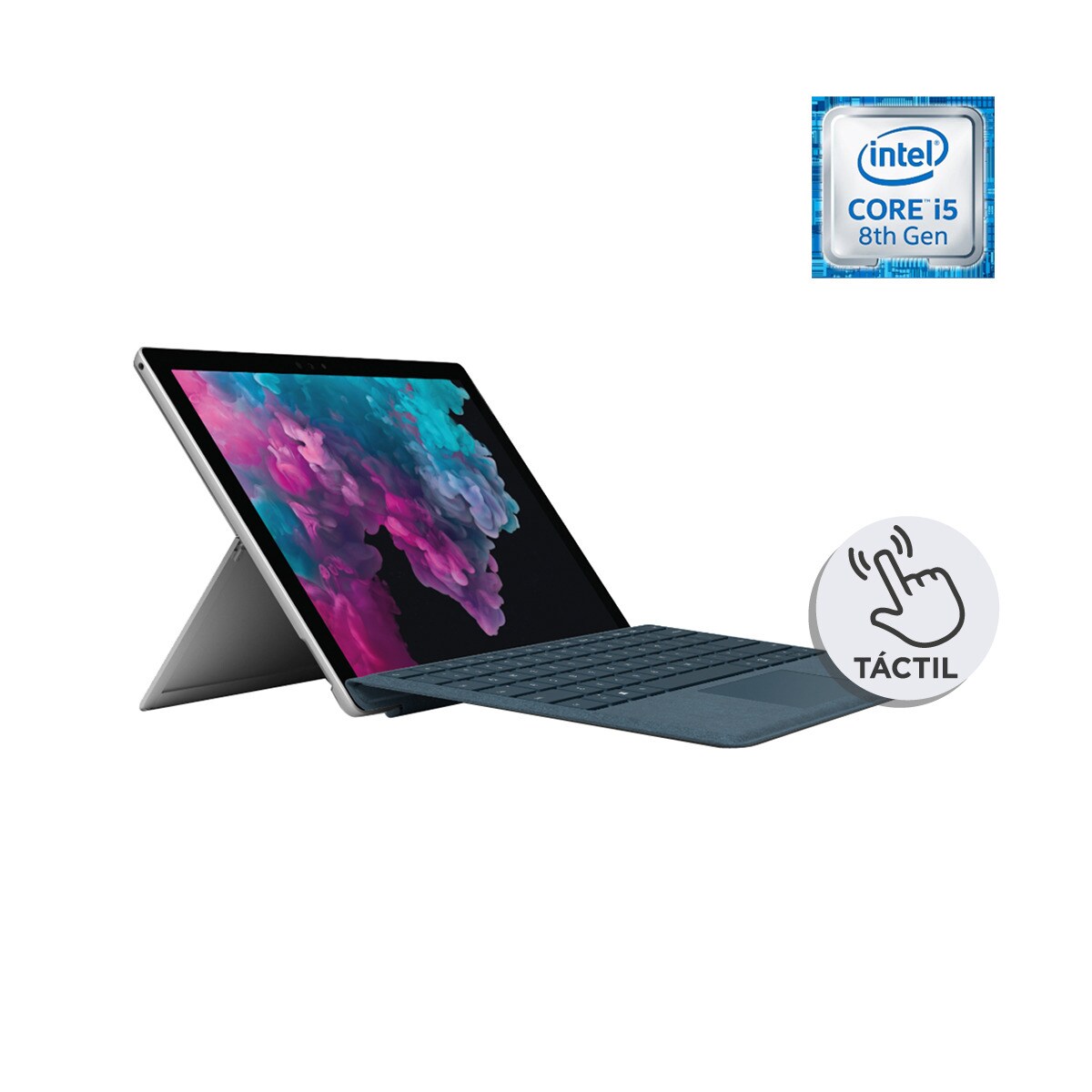 Microsoft Surface Pro 6, i5, 8 GB, 128 GB Platino