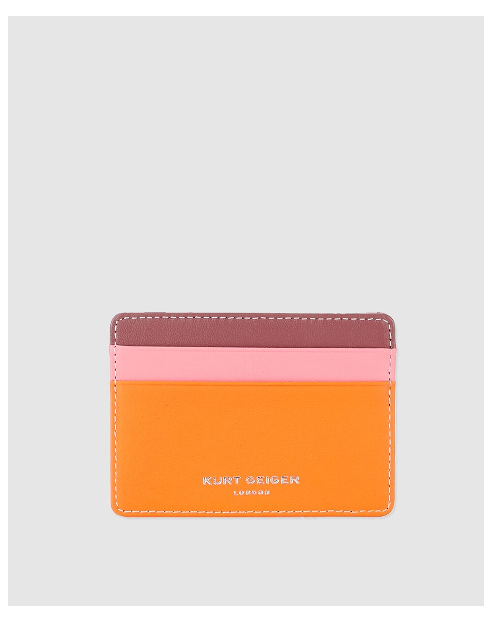 Image of Kurt Geiger women's multicoloured leather card holder, Multicoloured.