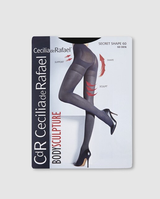 Collants moldados 60D cinzento-escuro