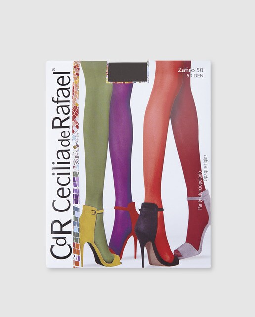 Collants aveludados 50D caqui