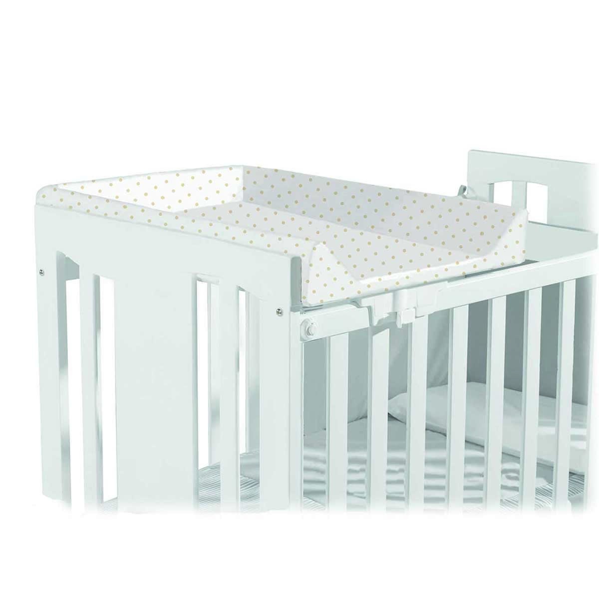 Imagem 0 de Trocador/Vestidor Micuna para Berço (60 x 120 cm) branco/Bolinhas bege