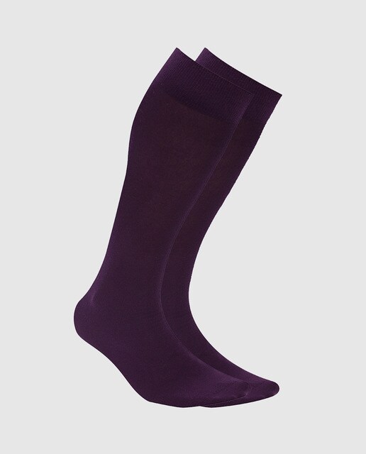 Meias altas de homem Ejecutivo roxas