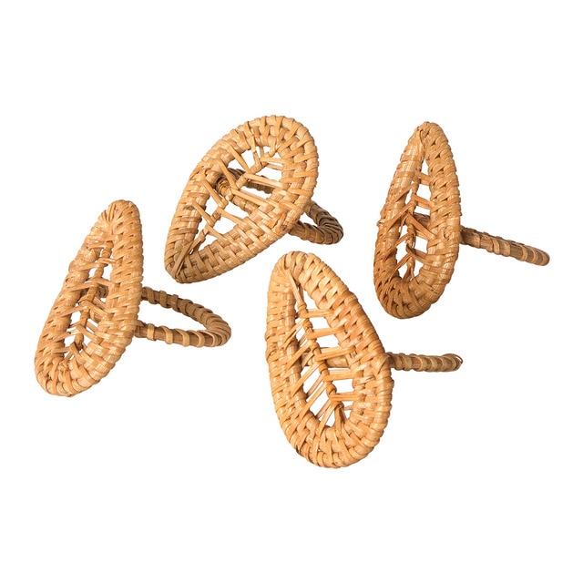 El Corte Inglés Holbox set of 4 rattan napkin rings