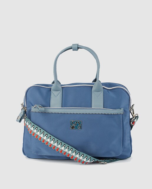 Nylon De Portadocumentos Caminatta Azul Mujer Co En 7twqwz6Z