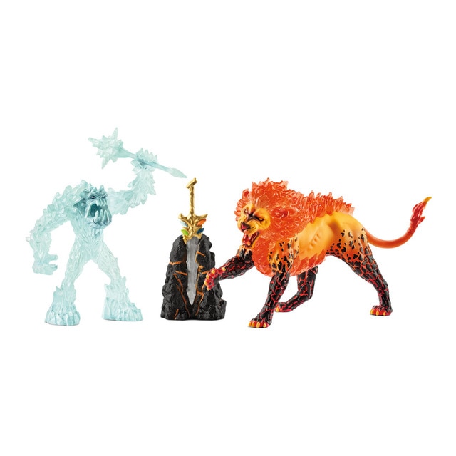 Figura Lucha por la superarma - Monstruo del hielo contra León Schleich