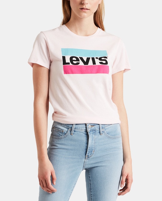 · Levi's El Camisetas Inglés Corte Mujer Moda 86qZSpw