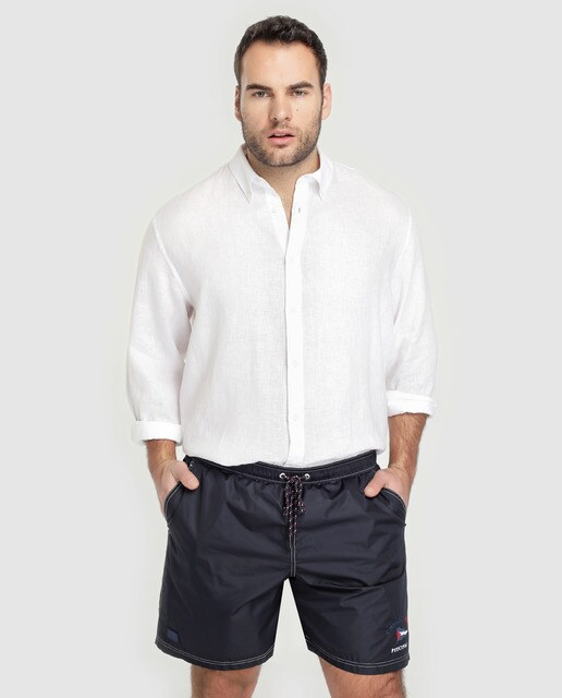 Grandes Bermuda Tallas Paul De Liso Hombre Azul Shark amp; Bañador 7OpWnqc6p