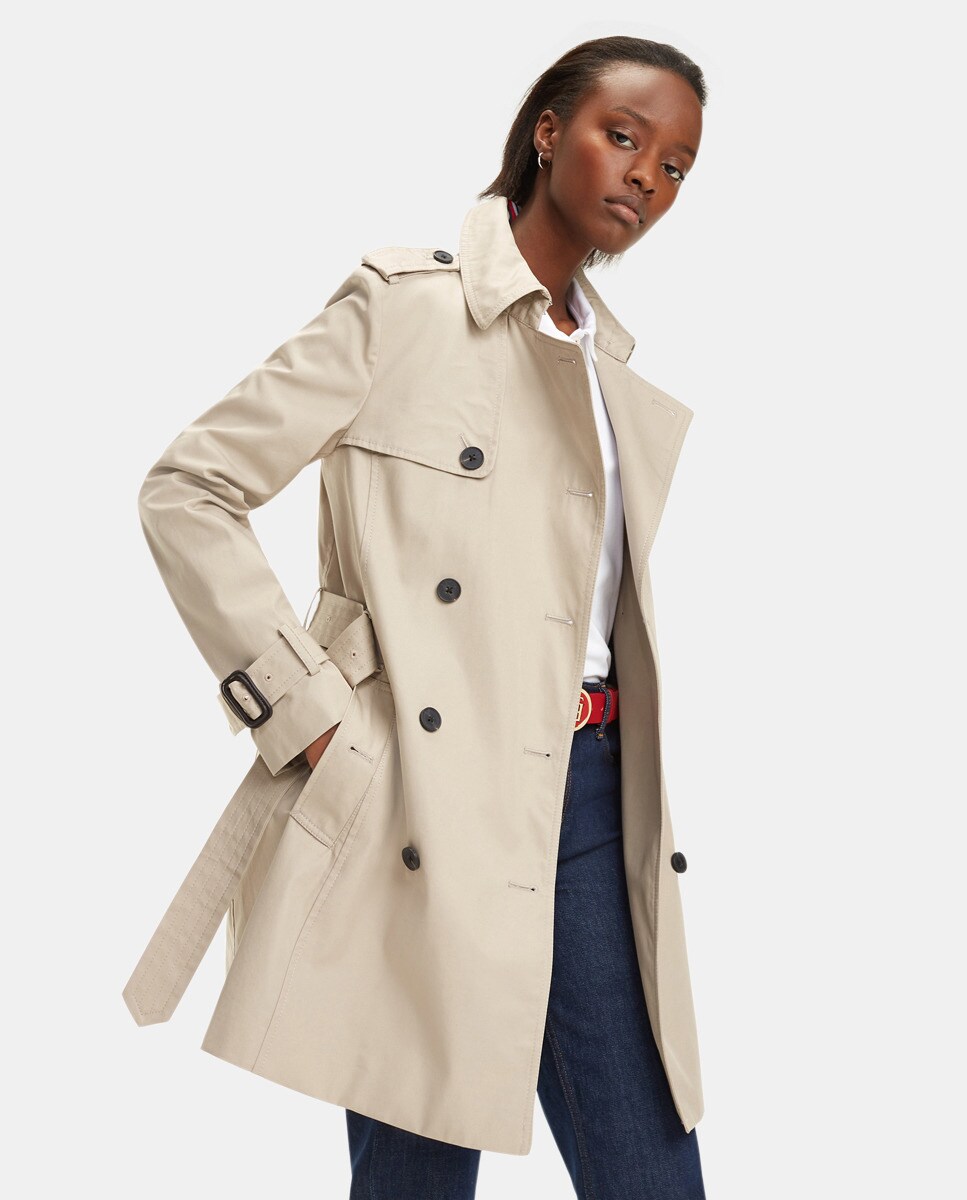tommy hilfiger gabardina mujer