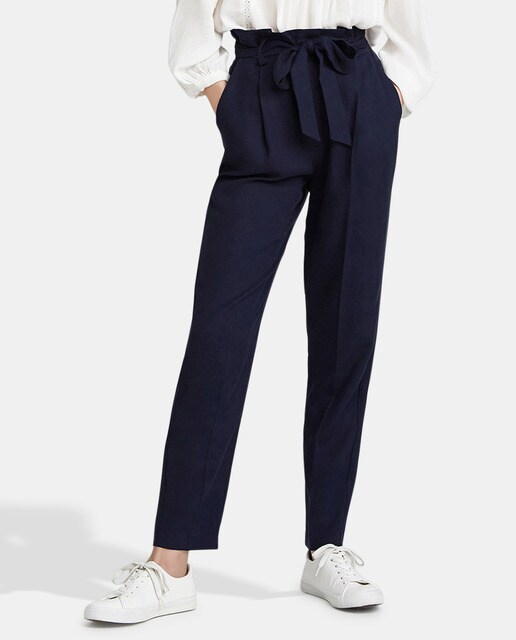 Kookai - Pantalón Paper Bag De Mujer En Color Azul Marino, precio y  características - Shoptize